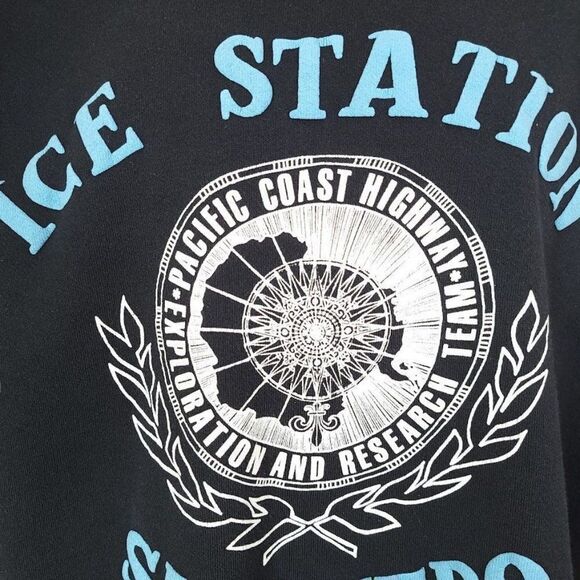 Antarctica Sub Zero Ice Station Sweatshirt Vintage 80s PCH Pacific Coast Highway - Picture 2 of 7